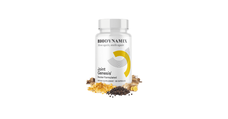 Joint Genesis supplement bottle by BioDynamix – doctor formulated dietary supplement for joint health