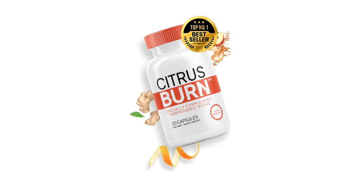 CitrusBurn supplement bottle – natural thermogenic weight loss formula for women over 40